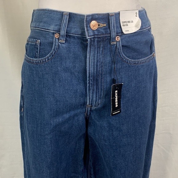 Express Wide Leg High Rise Jeans- NWT - Picture 3 of 13